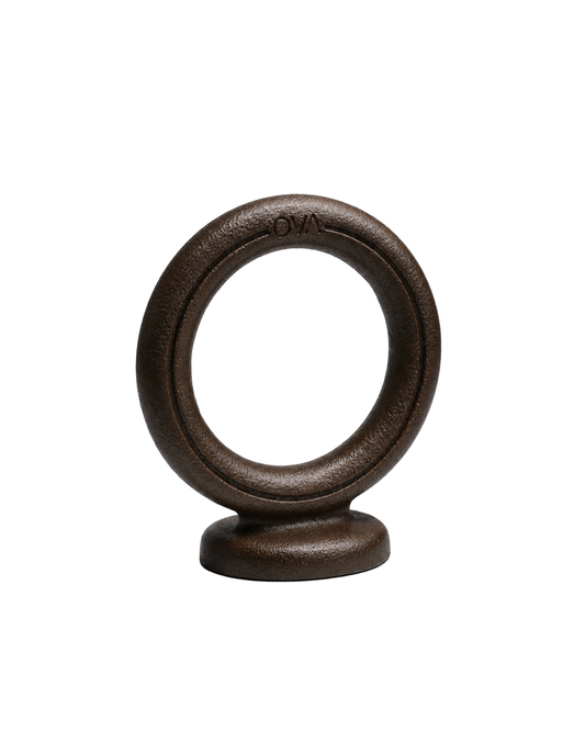 Ova Loop circular cast iron fitness weight in Dusk , decorative dumbbell, 3–5kg