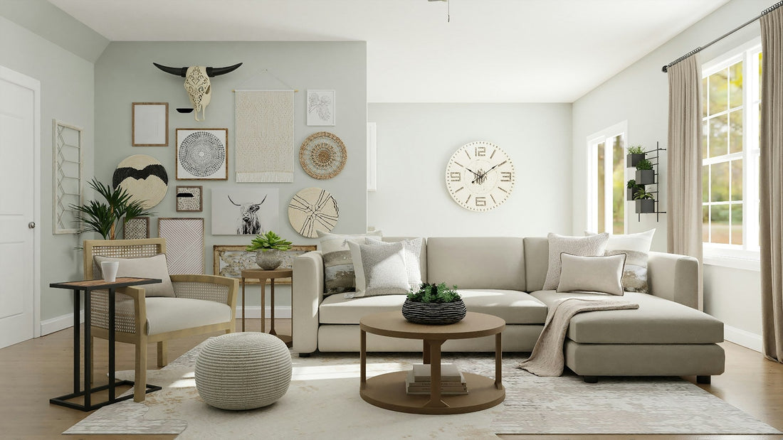 A living room arranged to encourage movement