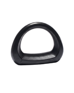 Ova Crest sculptural cast iron fitness weight in Matt Black, aesthetic dumbbell, 3–7.5kg

