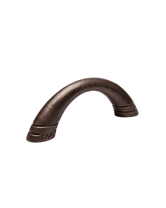 Ova Arch arch-shaped cast iron fitness weight in Dusk, sculptural dumbbell, 2.5–5kg

