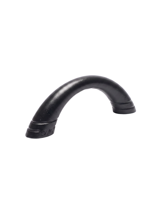 Ova Arch arch-shaped cast iron fitness weight in Matt Black, sculptural dumbbell, 2.5–5kg

